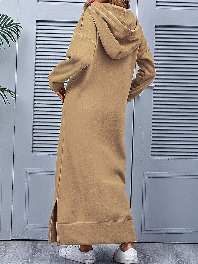 Women's Midi Dress Hoodie Dress Fashion Modern Daily Office