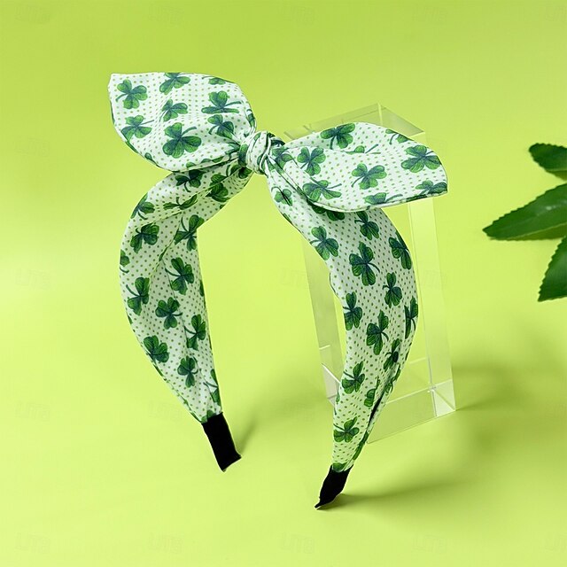 St. Patrick's Day Headbands for Women Girls, Green Shamrock