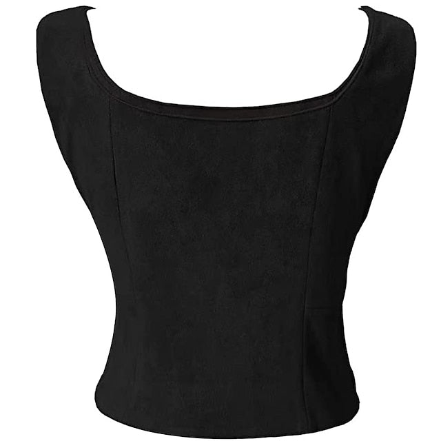 Pirate Viking Retro Vintage Medieval Renaissance Suede Vest