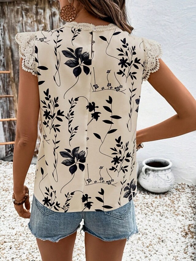 Women's Tank Top Print Plants Fashion Stylish Casual