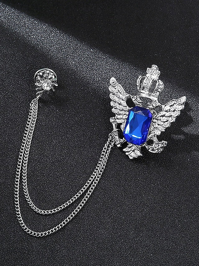 Christmas Lapel Pin with Men's Brooch Deer