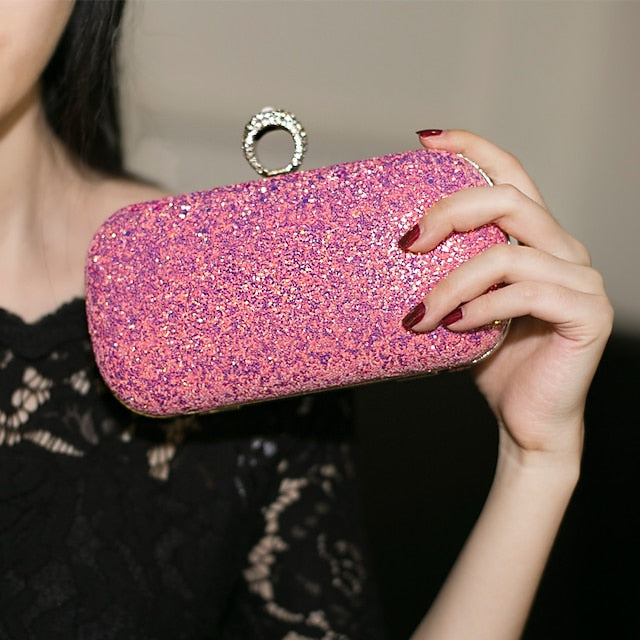 Bags Women's Leather Evening Bag Clutch Wristlet PU