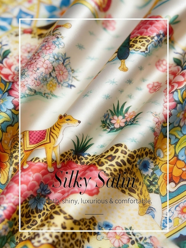 Dream Village Silky Satin Vintage Top