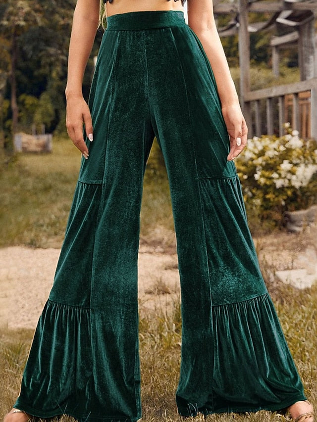 Women's Wide Leg Corduroy Pants Pants Trousers Fashion