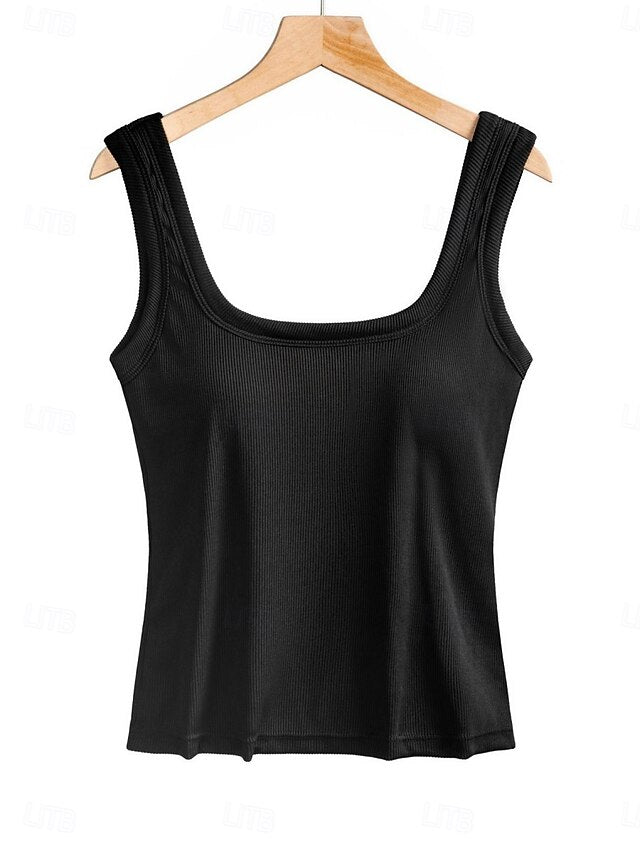 Women's Camisole Tank Top Solid Color Daily Stylish Casual