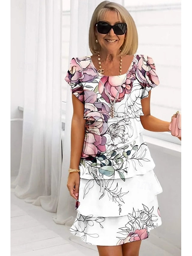 Women's Midi Dress Summer Dress Print Dress Elegant Daily