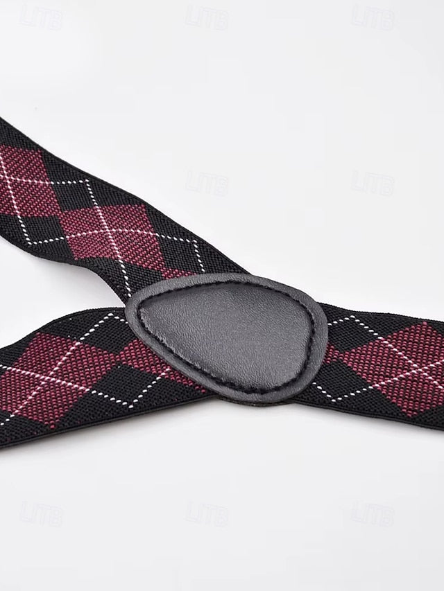Suspenders Argyle Men's Clip-On Classic – Pattern