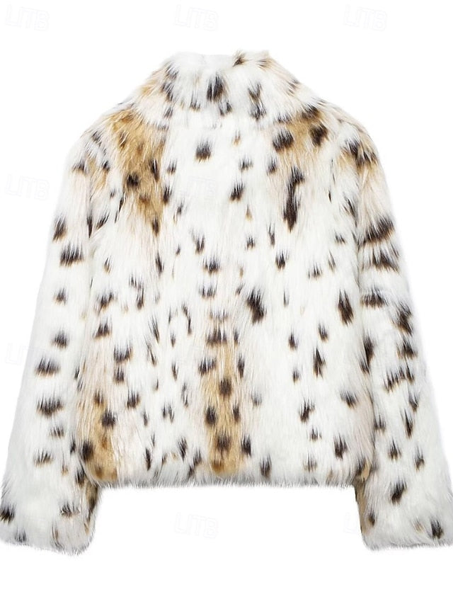 Leathers Fur Coat Warm Furs Comfortable Women's Faux