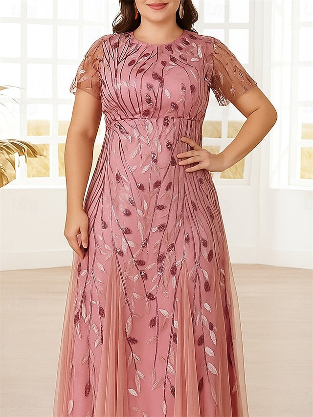 Shine Bride the Plus Dress Size of Sparkle Mother A-Line