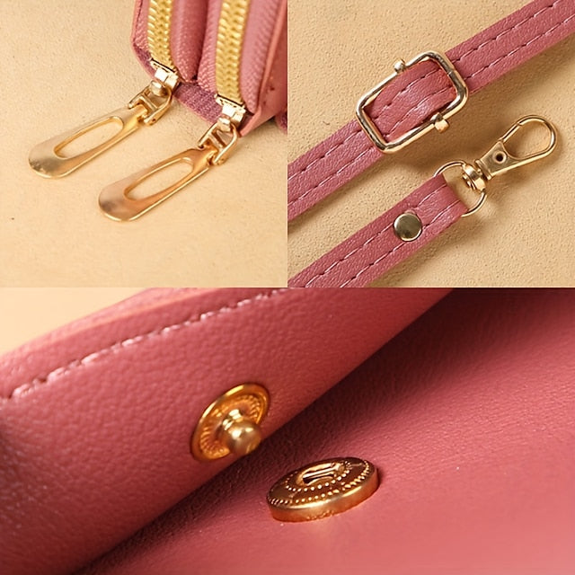 Tasche Damen Schultertasche Geldbörse Handy Crossbody