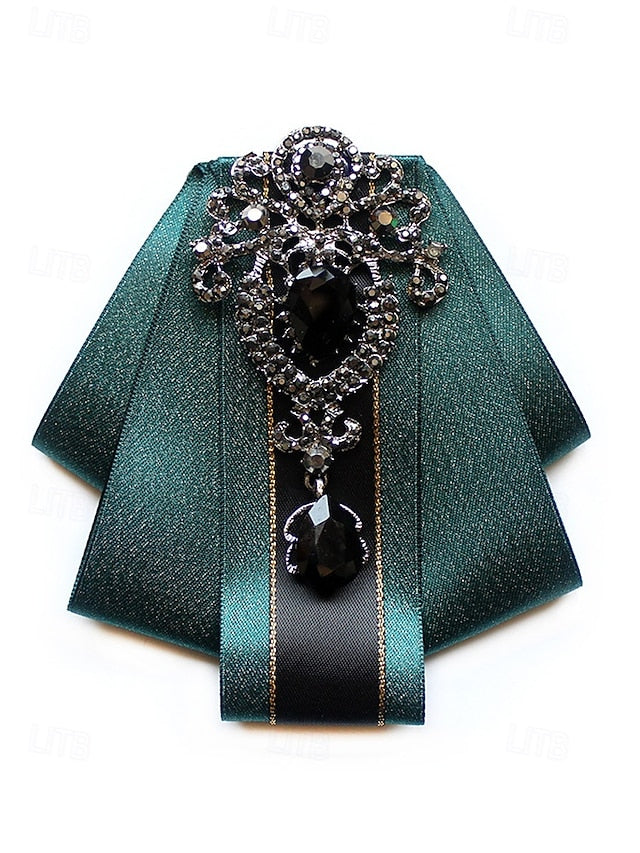 Elegant Tie - Diamond-Accent Men's Satin Bow Christmas