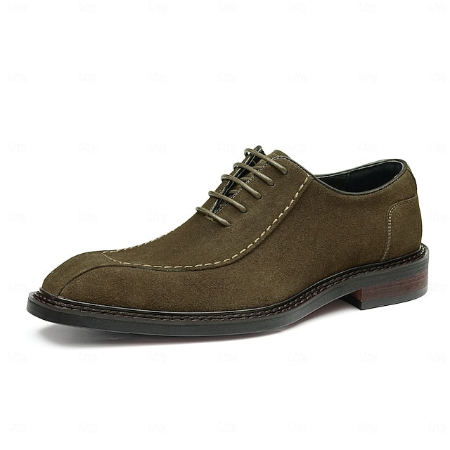 Shoes Genuine Leather Men's - Suede Cowhide Classic Derby