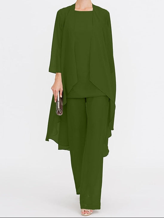 Wedding Mother 3 Piece Pantsuit the of Bride Beach