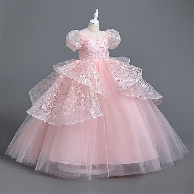 Girls' Performance Girl Party Wedding Dress Flower