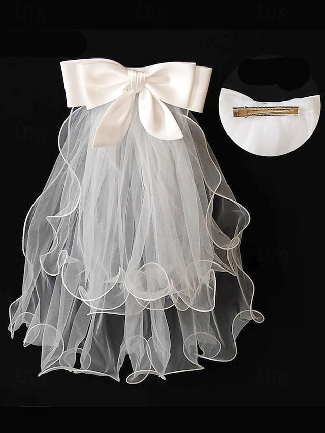 and Veil Satin Elegant Bridal Tulle Ivory Ribbon - Soft with