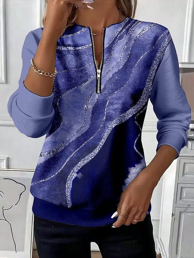 Women's Pullover Sweatshirt Zip Up Sweatshirts Graphic