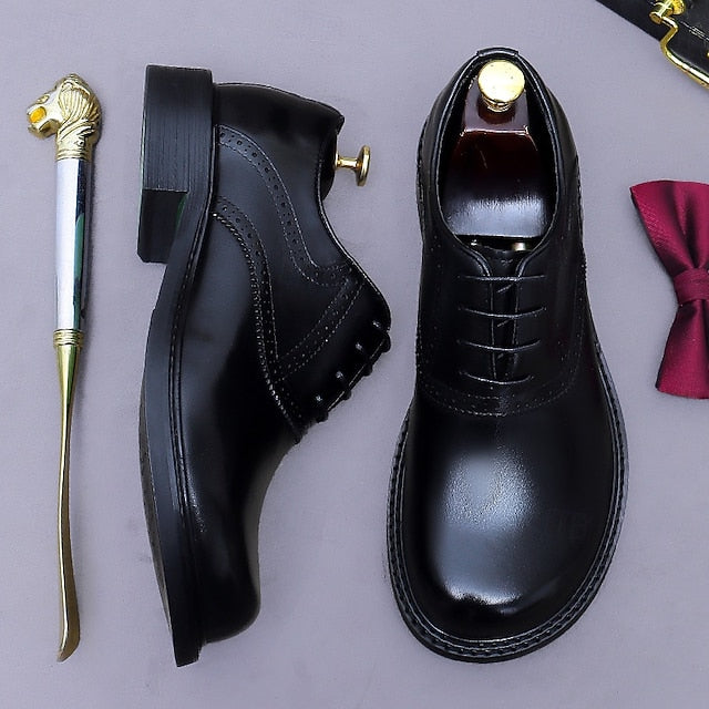 Shoes- First Leather Genuine Men's Layer Oxford