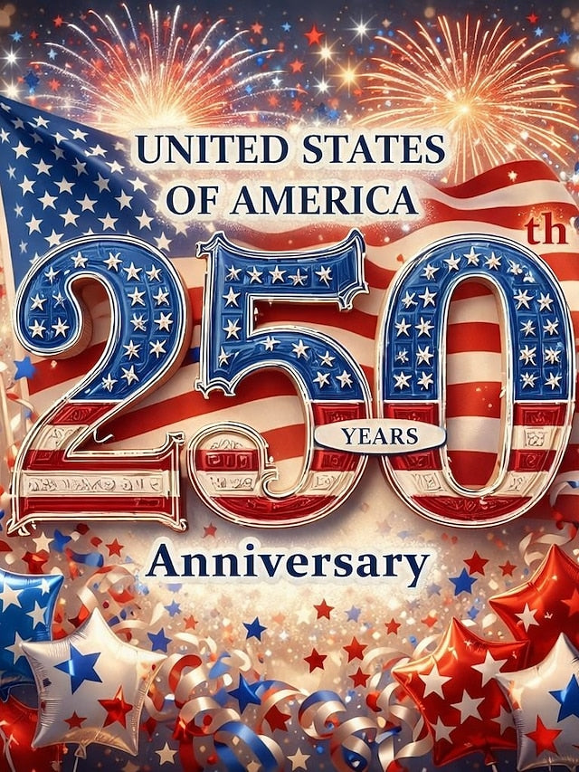 American Independence Day Women's Shirt Linen Like