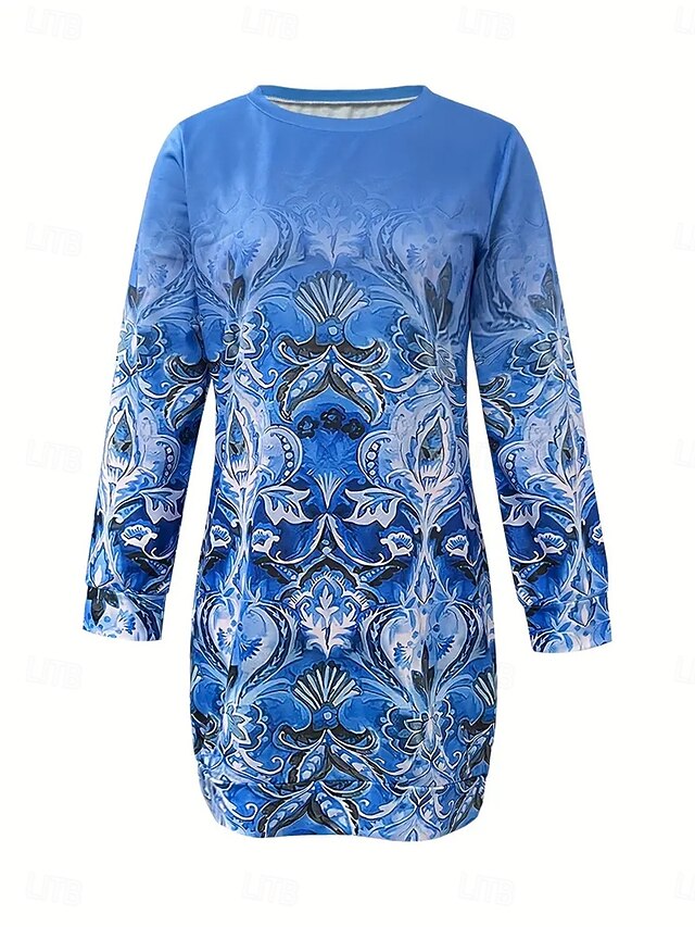 Women's Sweatshirt Dress Mini Dress Shift Dress Casual