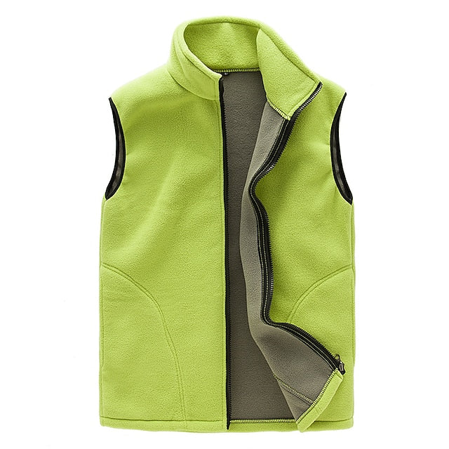 Women's Fishing Vest Winter Coat Hiking Fleece Vest Spring