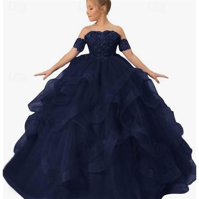 Princess Girl Girls' Flower Kid's Dress