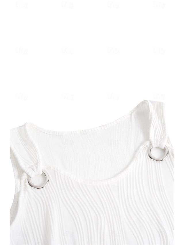 Women's Camisole Tank Top Striped Sleeveless Top