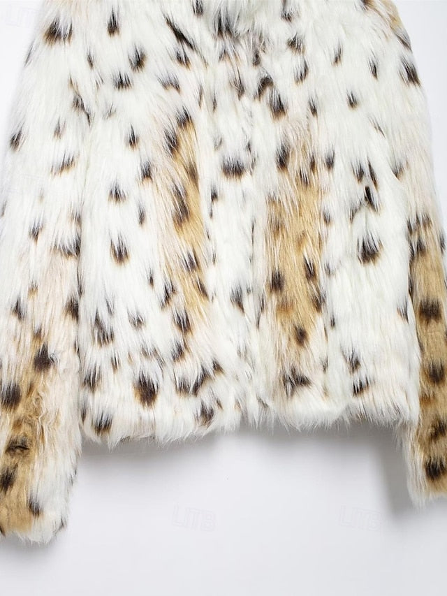 Leathers Fur Coat Warm Furs Comfortable Women's Faux