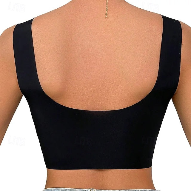 Women's Light Support Sports Bra Running Bra Open Back