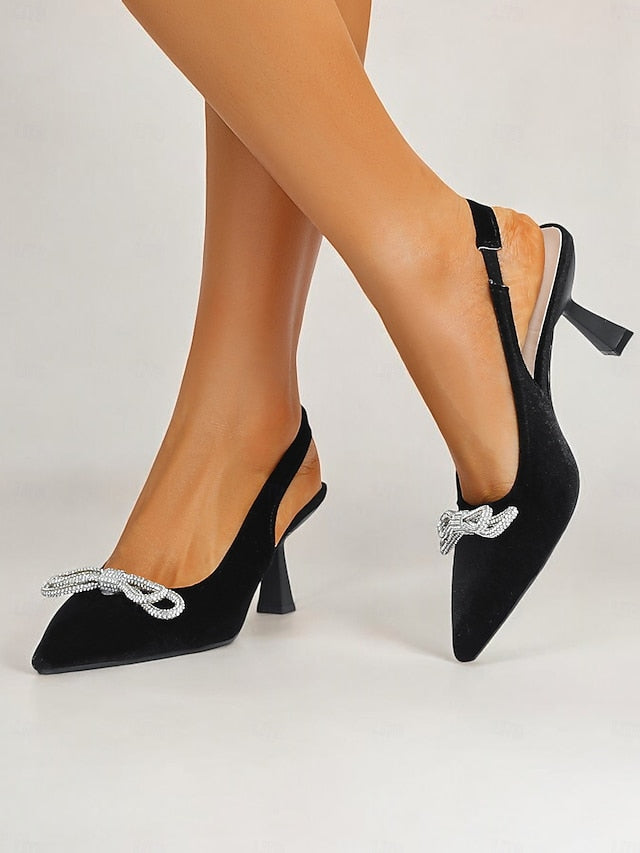 Velvet Toe – Women's Cocktail Pointed Heels Slingback
