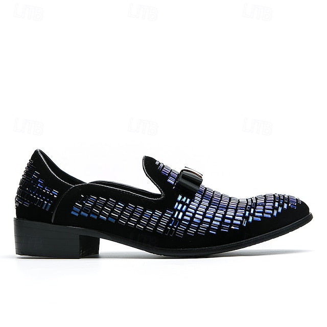 – Prom Monk Silver Elegant Strap Men's and Woven Loafers