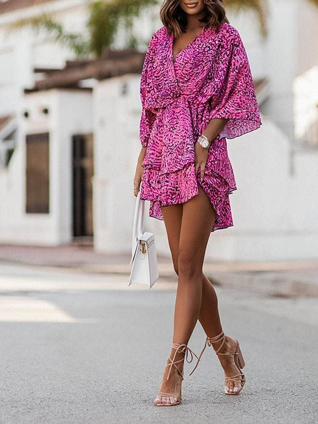 Women's Mini Dress Casual Dress Summer Dress Print Dress