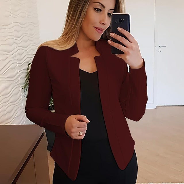 Women'S New Fashion Blazer Clean Fit Long-Sleeved Cardigan