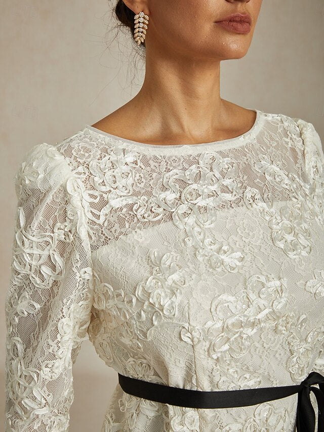 Women's Lace Tops Floral Graphic Elegant Stylish Boat Neck