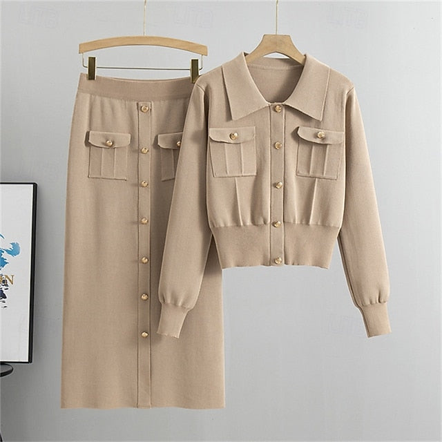 Women's Dress Set Shift Dress Casual Semi Formal Plain