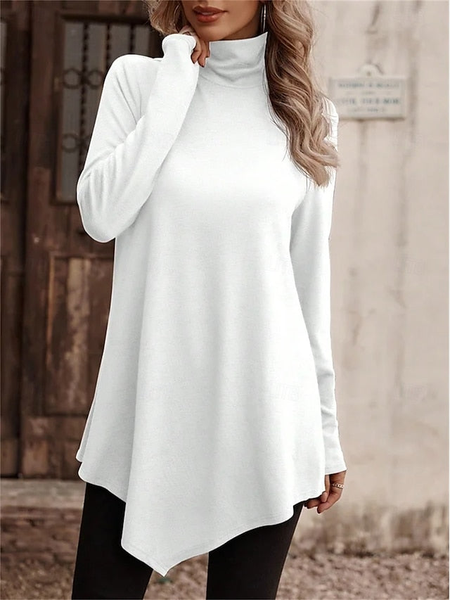 Women's T shirt Long Sleeve Graphic Plain Stylish Classic
