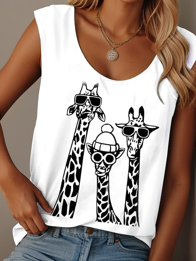 Women's Camisole Tank Top Print Graphic Animal Graffiti