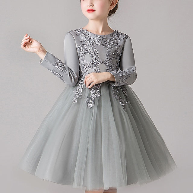 Flower Girl Princess Girls' Party Dress