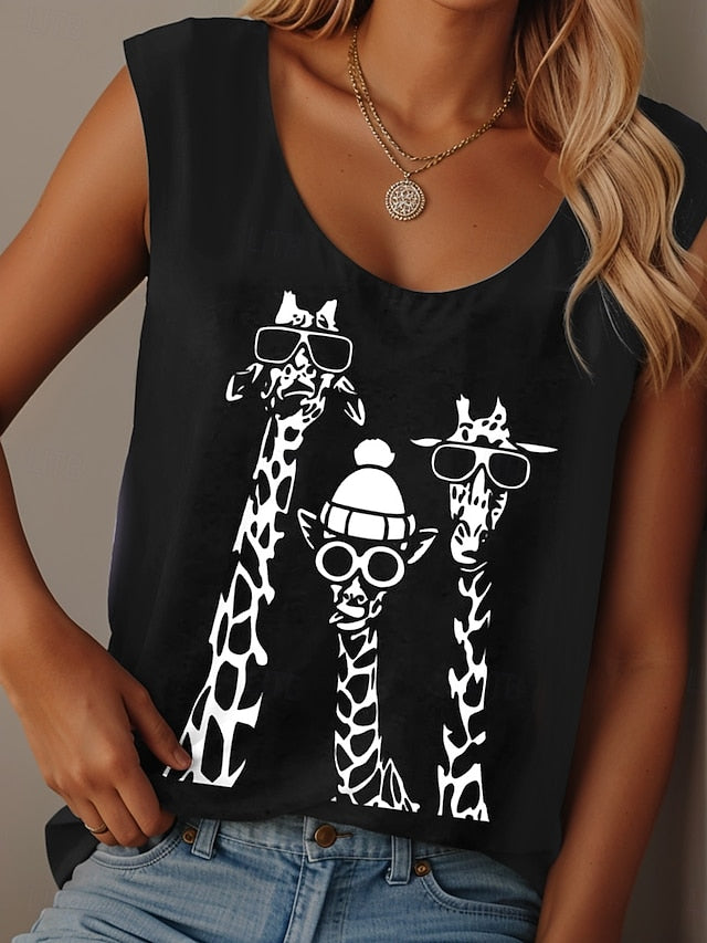 Women's Camisole Tank Top Print Graphic Animal Graffiti