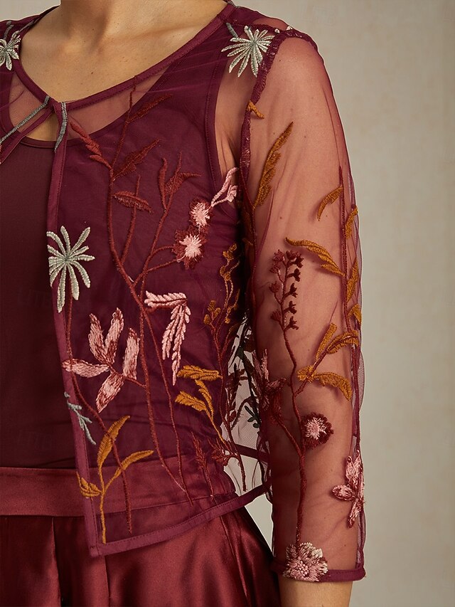 Women's Lace Tops Lace Embroidered Floral Elegant Stylish
