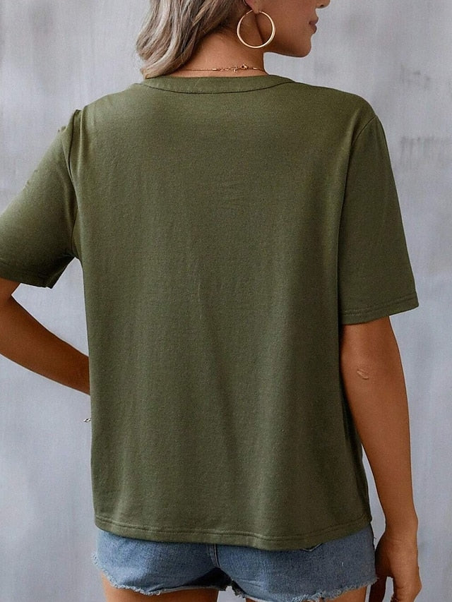 Women's Shirt Blouse Embroidered Floral Stylish Casual