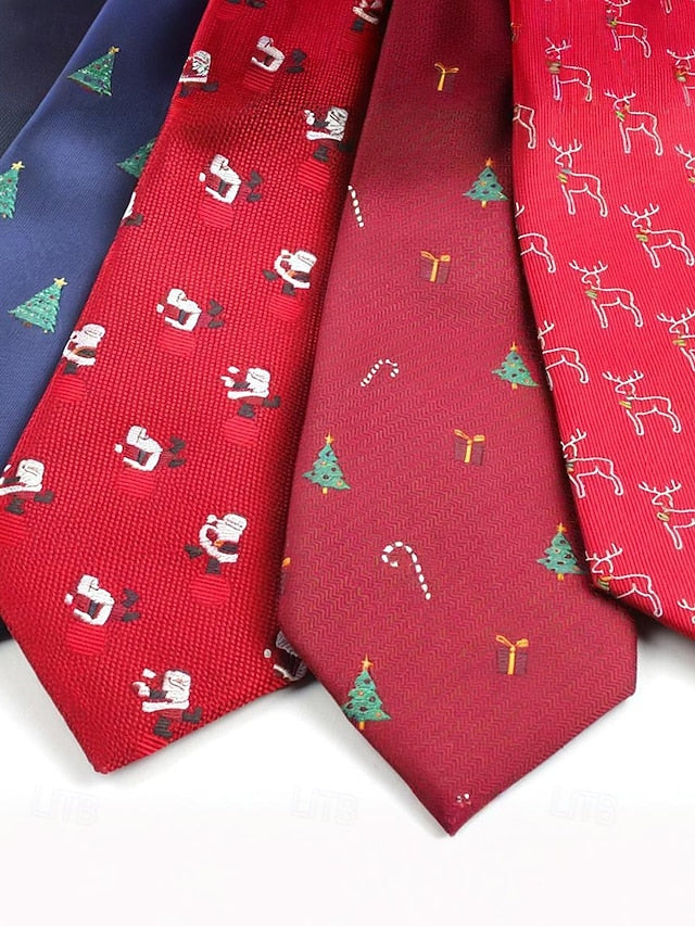 Christmas Santa with Necktie Men's
