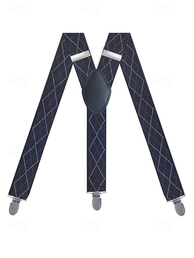 Suspenders Argyle Men's Clip-On Classic – Pattern