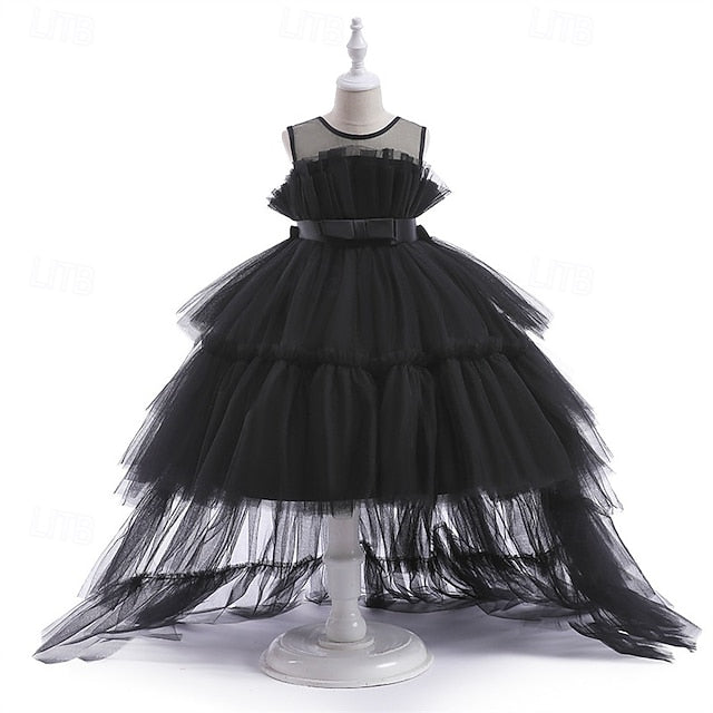 Girls' Sleeveless Performance Solid Dress Party Color Kids