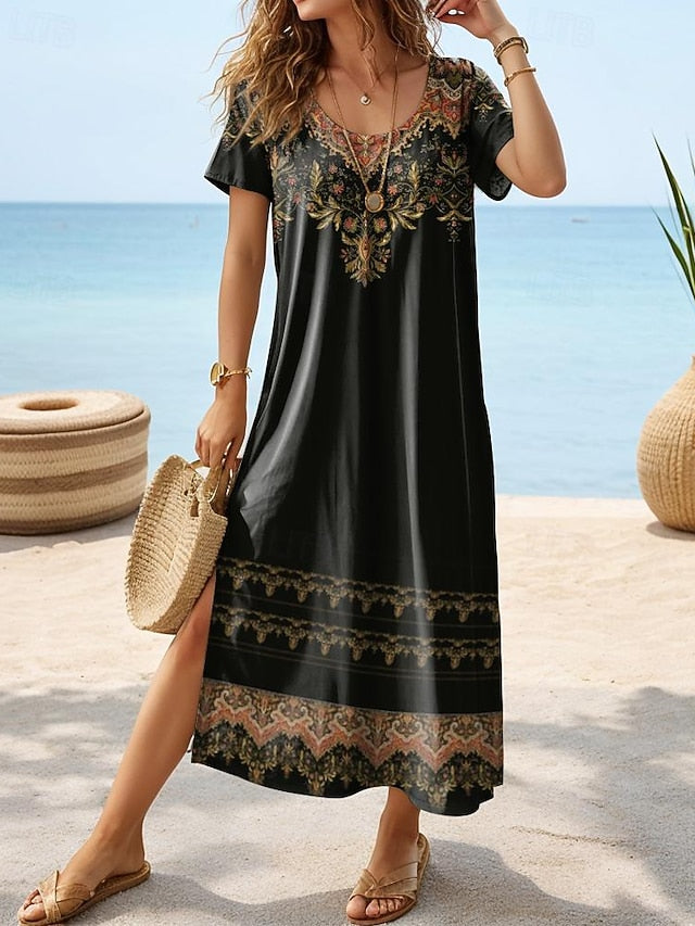 Women's Maxi Dress Casual Dress T Shirt Dress Tee Dress