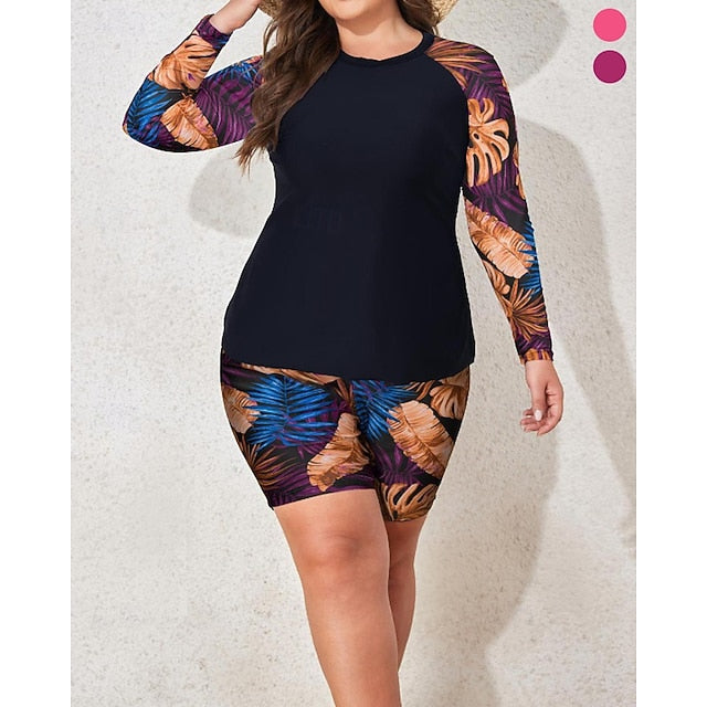 Women's Standard Rash Guard Plus Size Bathing Suites