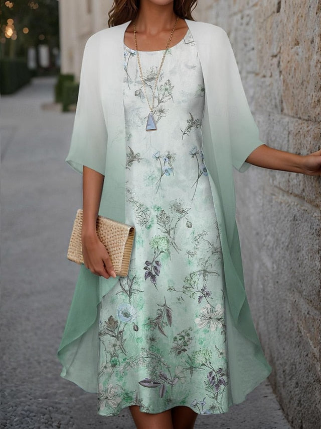 Women's Graduation Dress Midi Dress Wedding Guest Cocktail