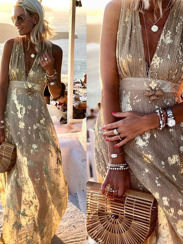 Women's Party Dress Sundress A Line Dress Long Dress Maxi
