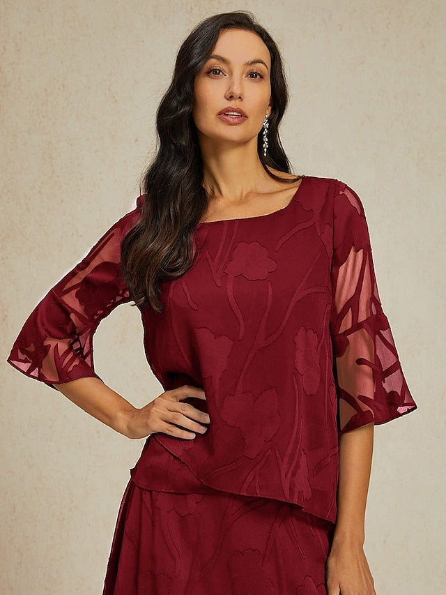 Women's Lace Shirt Blouse Dressy Tops Chiffon Tops
