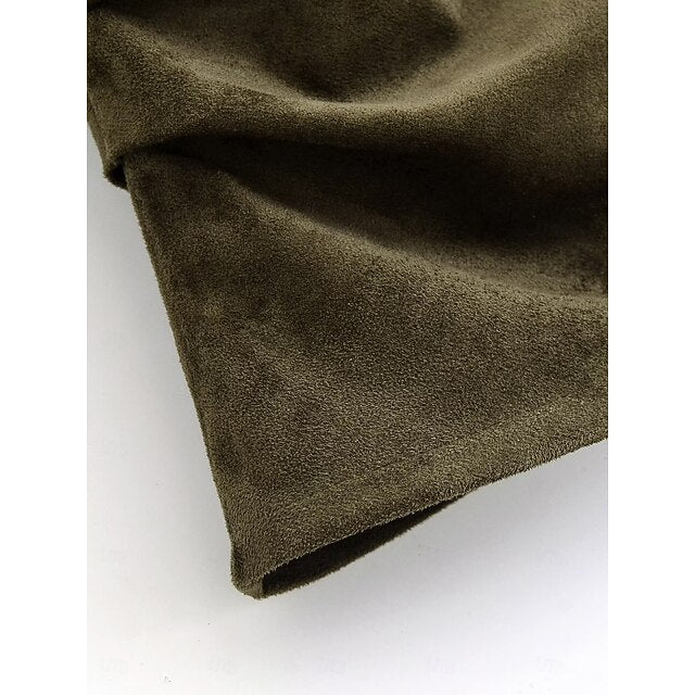 Women's T Shirt Suede Shirt Pleats Asymmetrical Solid Color