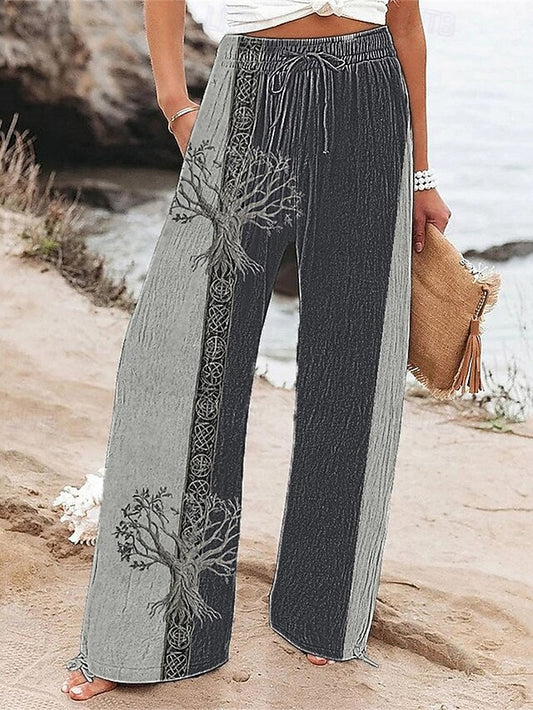 Women's Wide Leg Pants Trousers Palazzo Pants Fashion Boho
